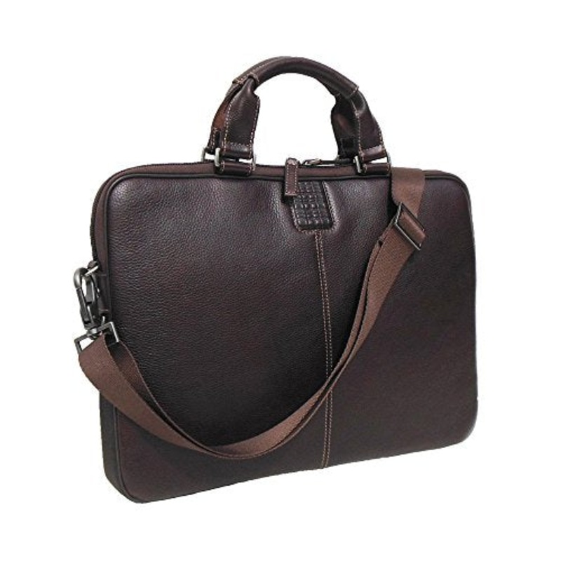 Boconi Tyler Tumbled Sleeve Brief (Coffee With Khaki)