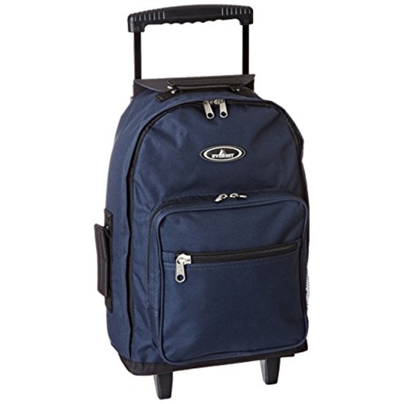 Everest Wheeled Backpack - Standard, Navy, One Size