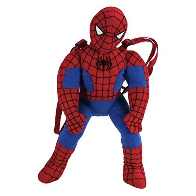 Fast Forward Little Boys' Spiderman Shaped Plush, Red, One Size