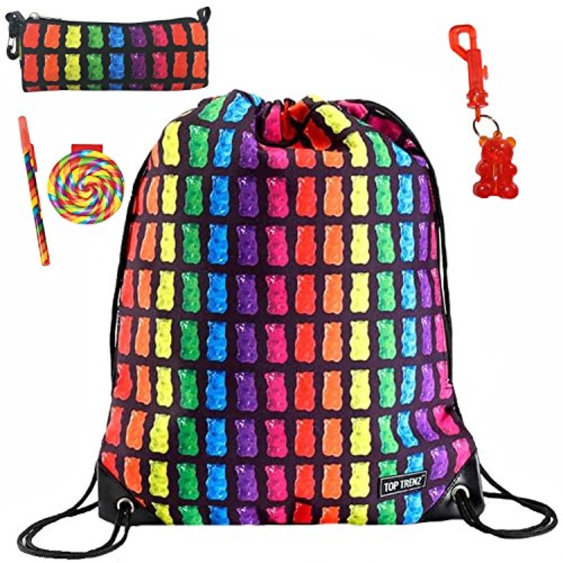 Gummy Bears Sling Bag, Pencil Holder, Keychain Notepad & Pen Multi-Pack Gift Set