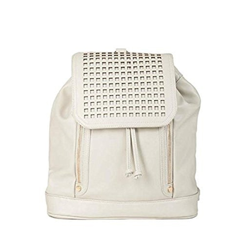 Hang Accessories Zadie Perforated Grey Backpack