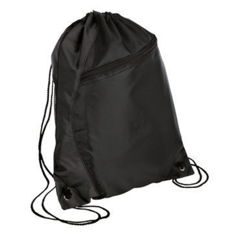 Port & Company Colorblock Cinch Pack, Black/Black, Osfa