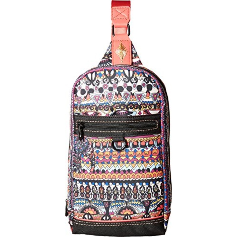 Sakroots New Adventure Hiker Sling Backpack (Camel One World)