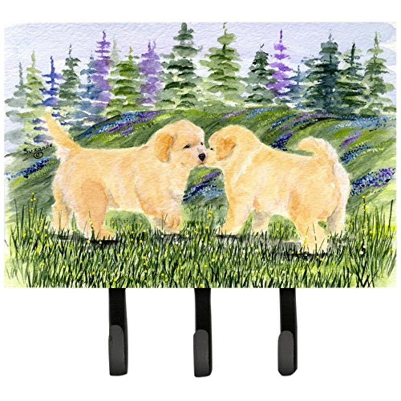 Caroline'S Treasures Ss8102Th68 Golden Retriever Leash Holder Or Key Hook, Large, Multicolor