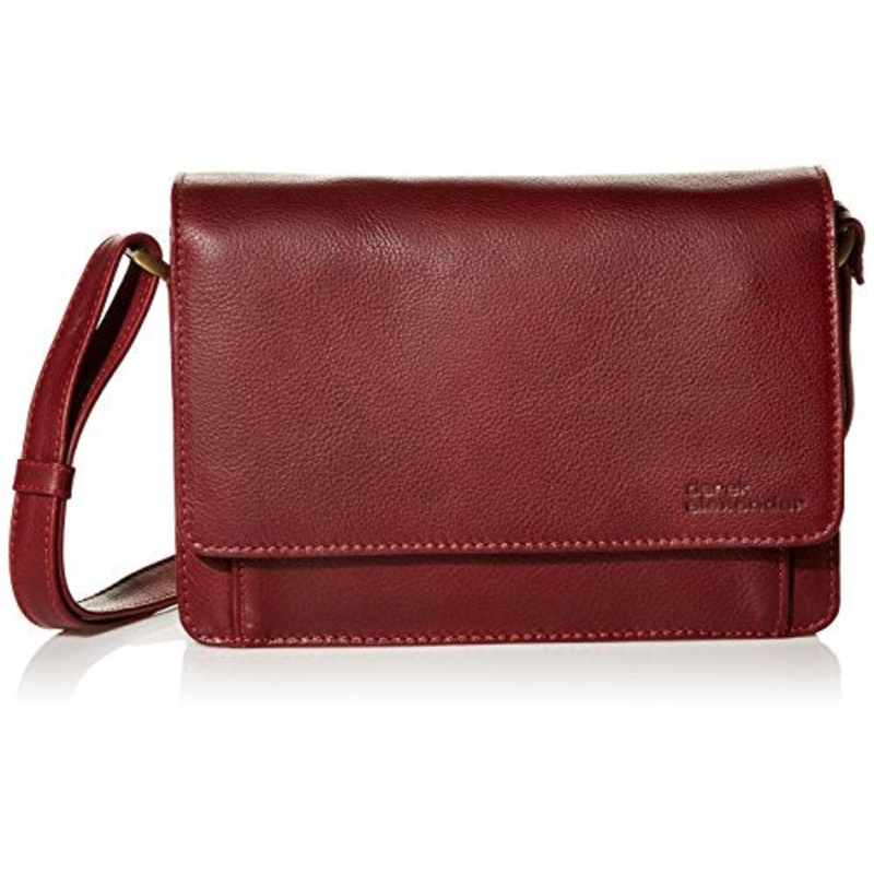 Derek Alexander East/West Half Flap Multi Compartment, Red