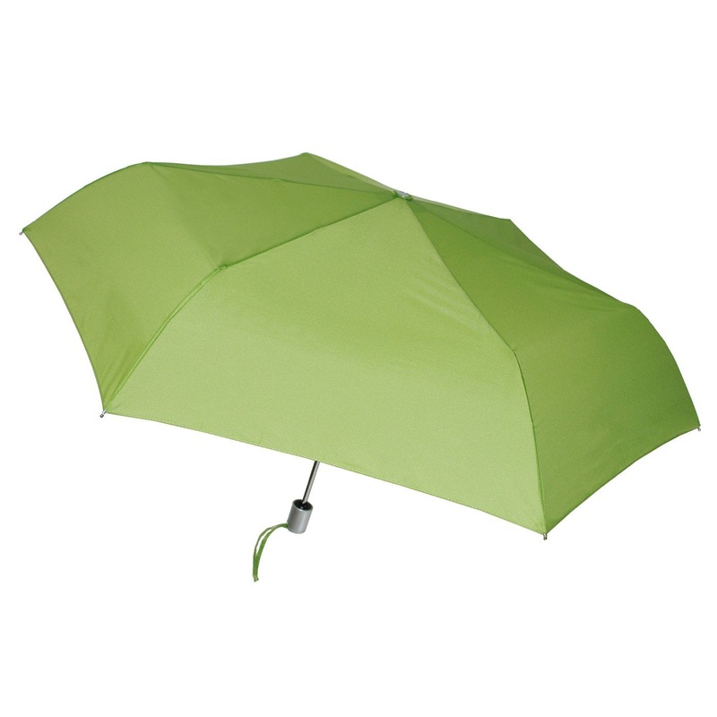 London Fog Tiny Mini Auto Open Close Umbrella, Lime
