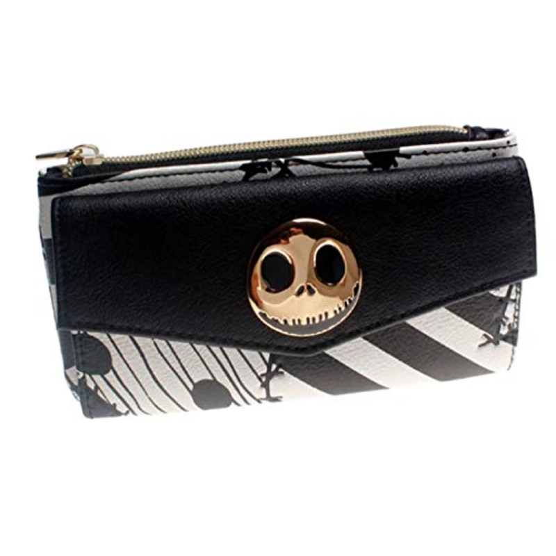 Nightmare Before Christmas Top Zip Juniors Womens Hand Purse Clutch Wallet