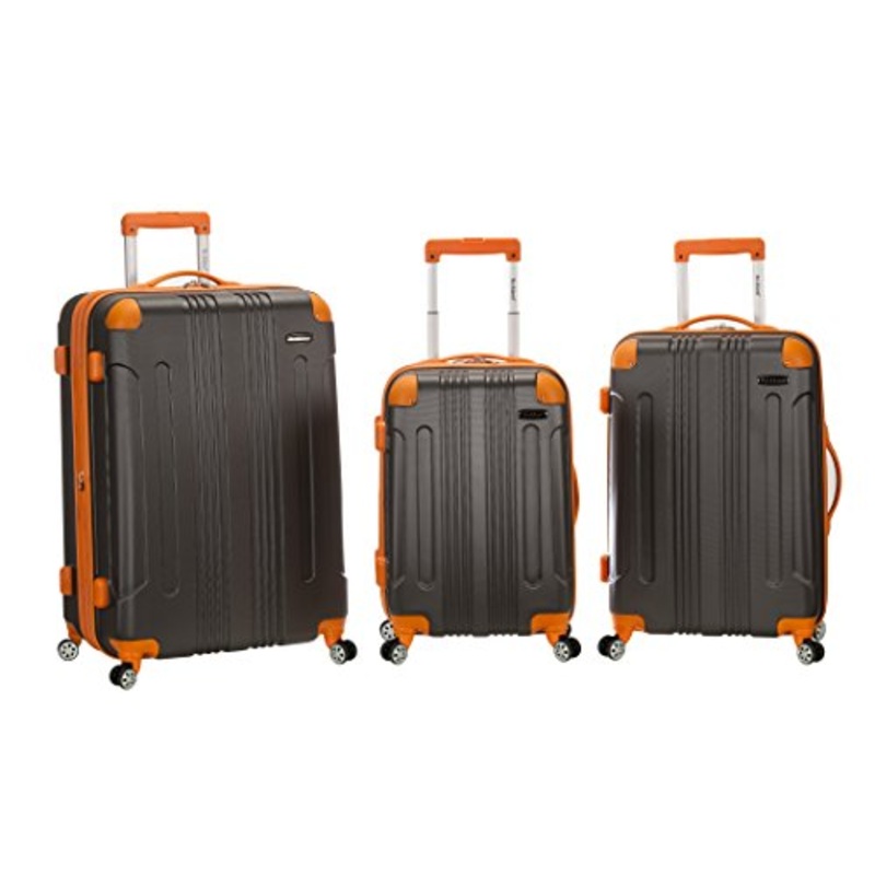 Rockland 3 Pc Sonic Abs Upright Set, Charcoal, One Size