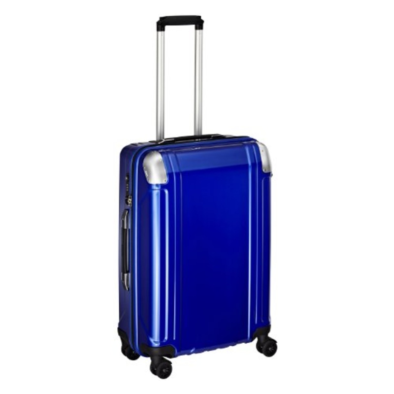 Zero Halliburton Geo Polycarbonate 24 Inch 4 Wheel Spinner Travel Case, Blue, One Size