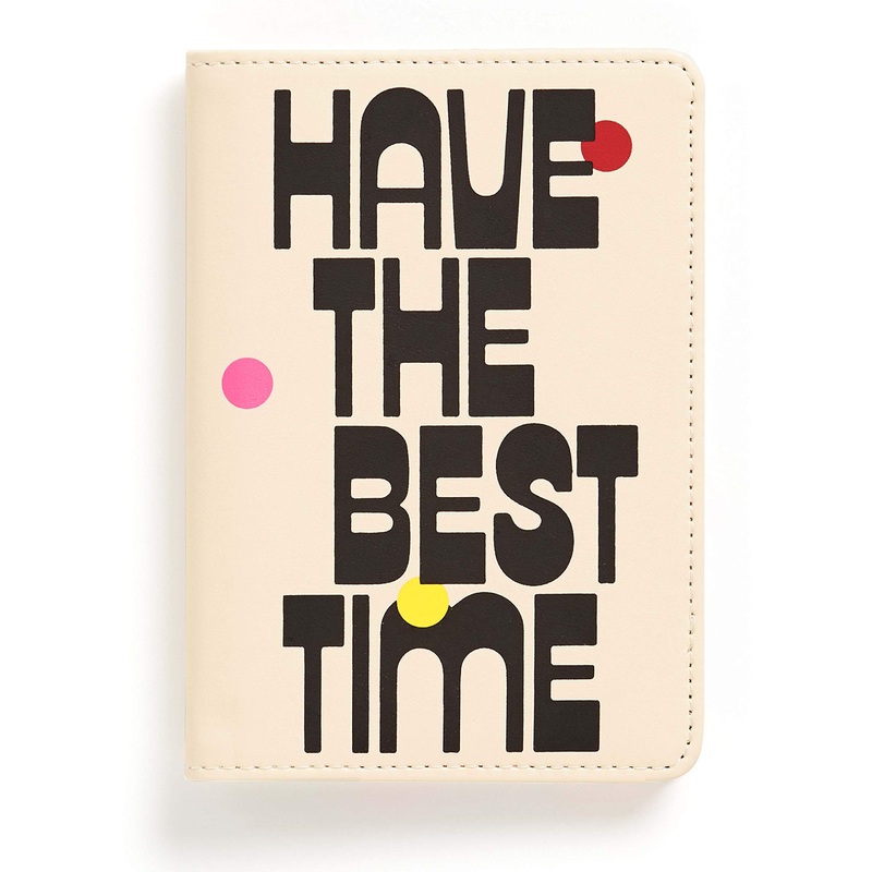 ban.do Women's Getaway Leatherette Passport Holder/Cover with Card Slots, Have the Best Time