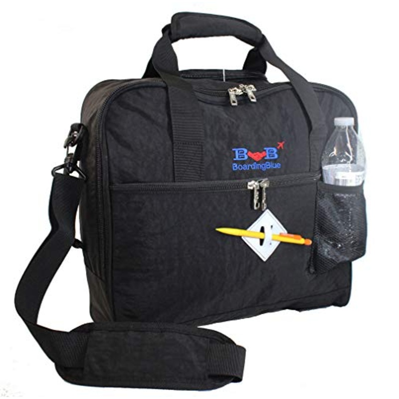 BoardingBlue Allegiant Air Free Personal item Under Seat (Black) 2-Day-Shipping
