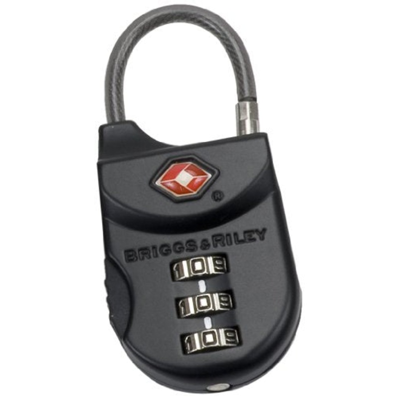 Briggs & Riley Travel Basics Tsa Cable Lock, Black, One Size