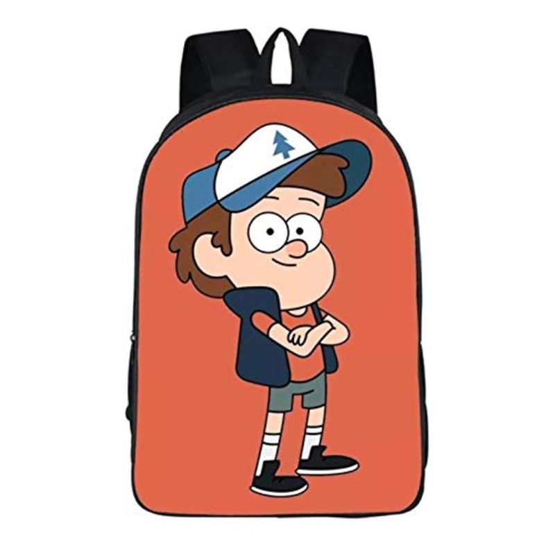 Nanlada Boys Girls Gravity Fall Canvas Backpack School Book Bags-Back to School Lightweight Backpack for Kids