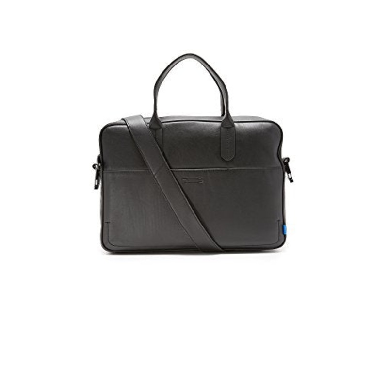 Uri Minkoff Men'S Soft Nappa Arthur Briefcase, Black, One Size