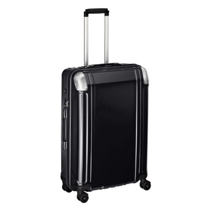Zero Halliburton Geo Polycarbonate 26 Inch 4 Wheel Spinner Travel Case, Black, One Size