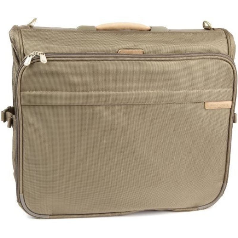 Briggs & Riley Baseline Deluxe Garment Bag,Olive,20.5X22X11.5