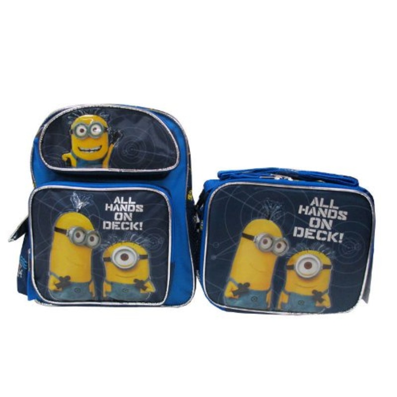 Despicable Me 2 Minion 12" Backpack & Lunch Box - All Hands On Deck!