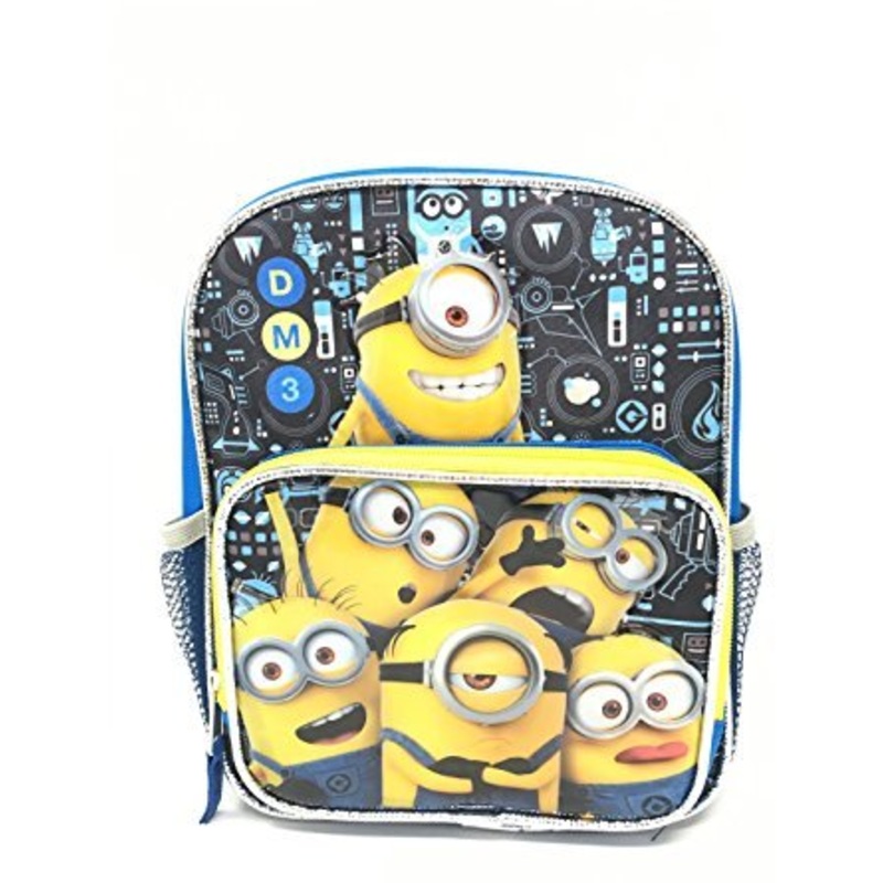 Despicable Me Minions 3 10" Toddler Canvas Blue School Backpack
