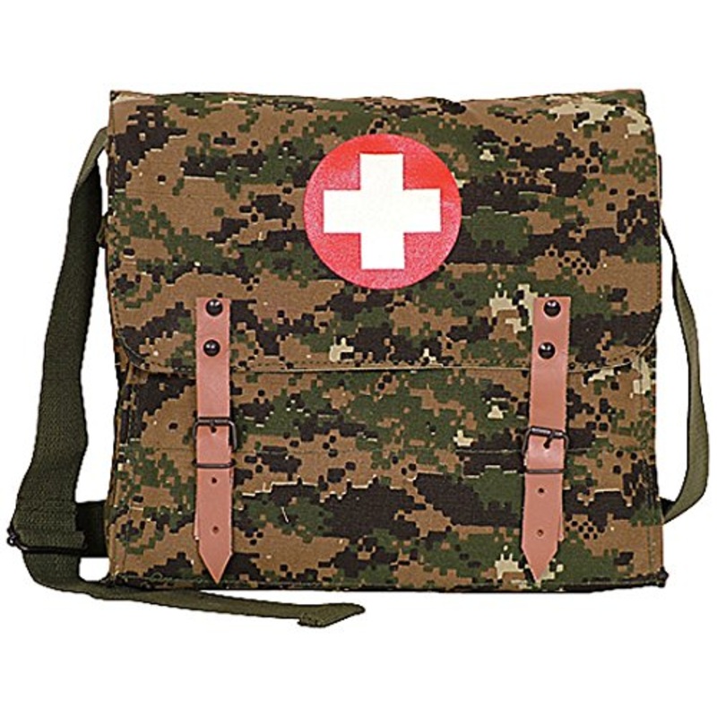 Fox Outdoor Products German Medic Bag, Digital Woodland