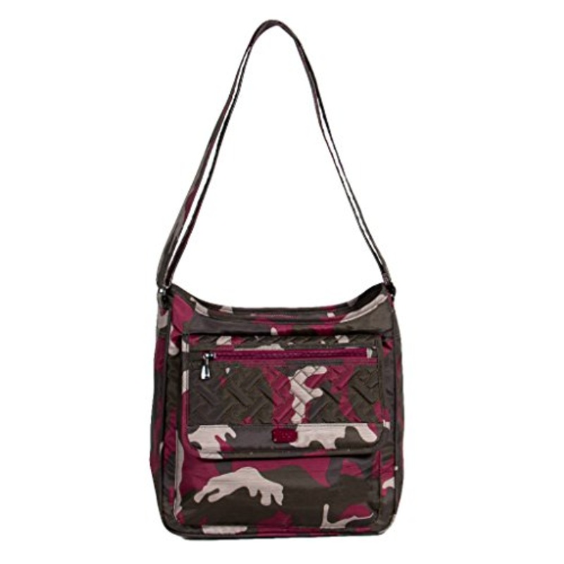 Lug Women'S Hopscotch, Brushed Camo Berry Shoulder Bag, Br Cream Cranberry, One Size