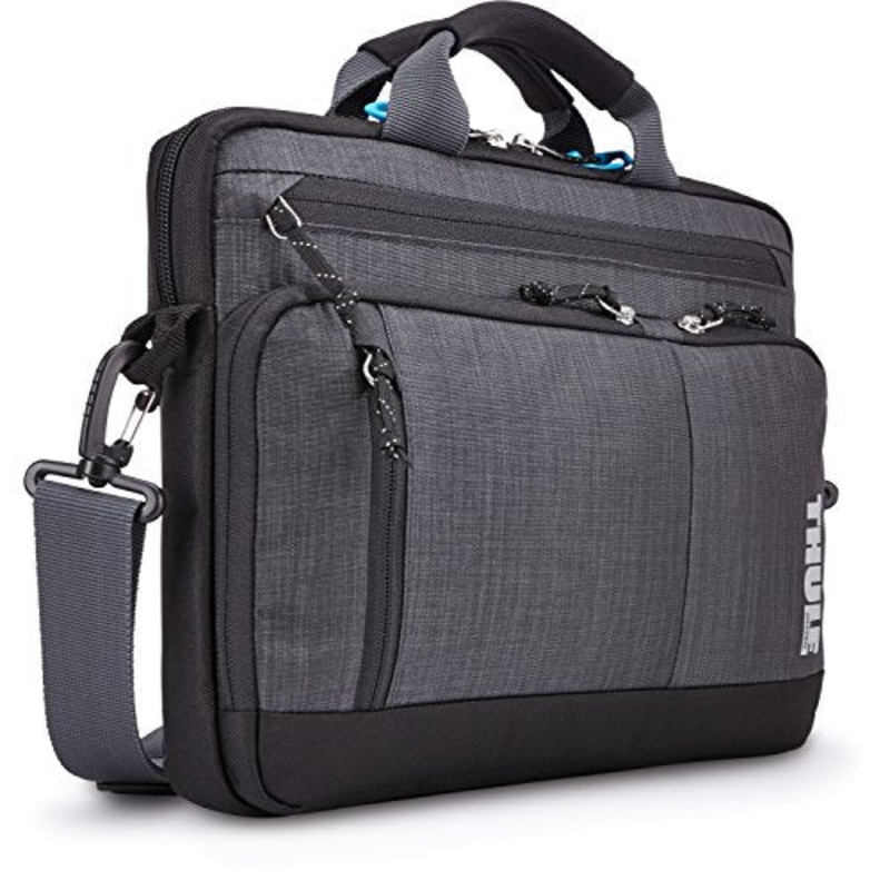 Thule Stravan Tsda-115 Nylon Deluxe Attache 15" Macbook Laptop Notebook Bag - Gray