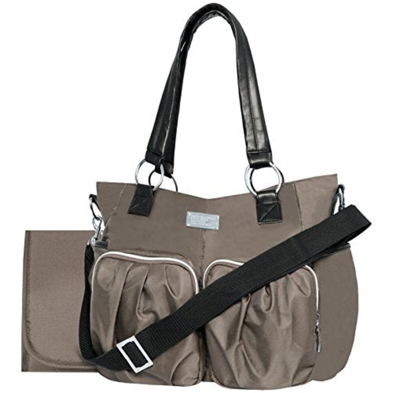 Wendy Bellissimo Main Squeeze Shirred Pocket Tote - Taupe