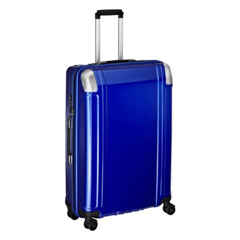 Zero Halliburton Geo Polycarbonate 28 Inch 4 Wheel Spinner Travel Case, Blue, One Size