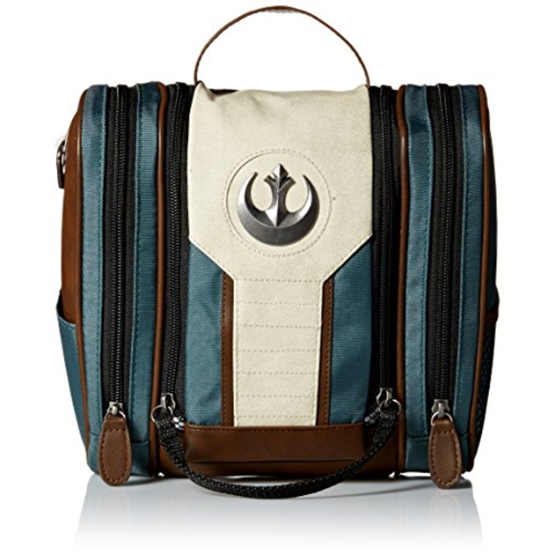 Bioworld Men'S Star Wars Rogue One Rebel Dopp Travel Kit, Brown