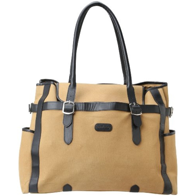 Leatherbay Laptop Tote,Khaki,One Size