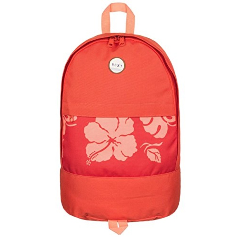 Roxy Junior'S Anchor Point Printed Backpack, Fiery Orange Tropical Border, One Size