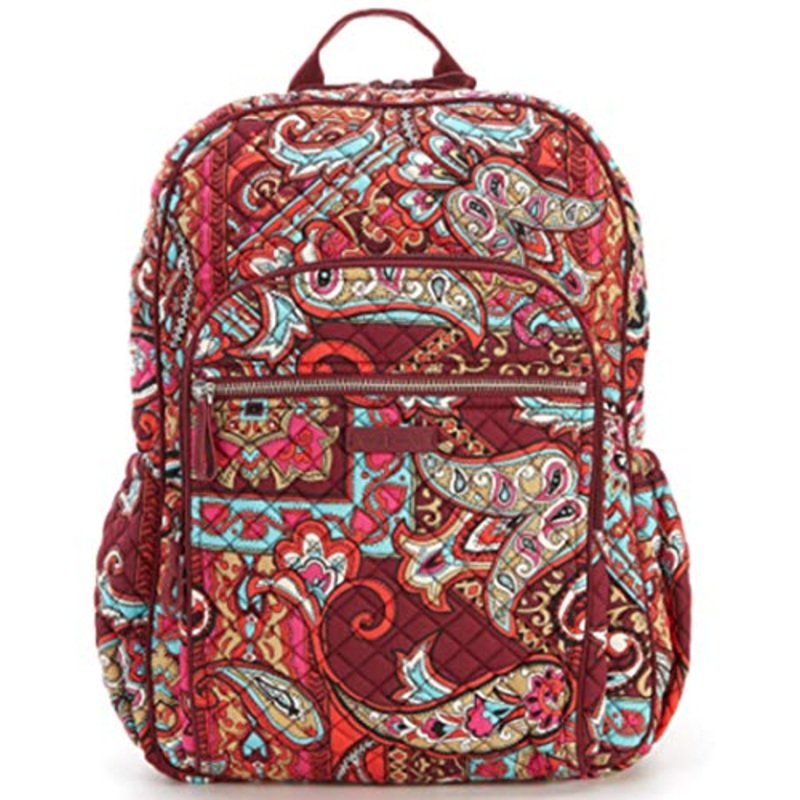Vera Bradley Iconic Campus Backpack Regal Paisley Perfect for School and Vacations!