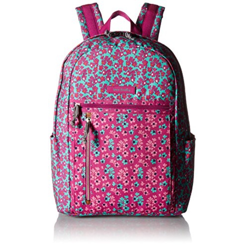 Vera Bradley Women'S Lighten Up Printed Small Backpack, Ditsy Dot