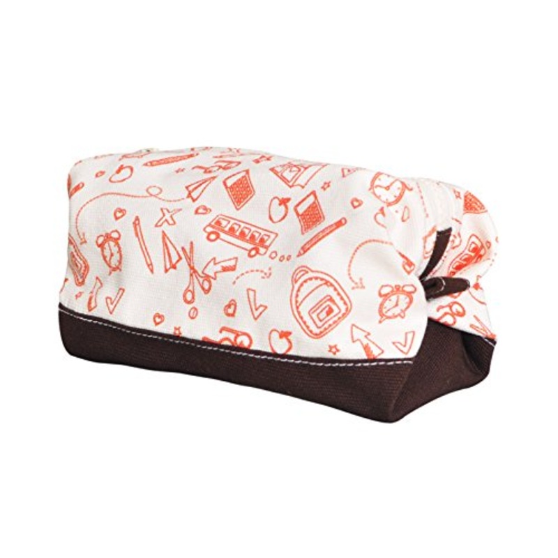 Vietsbay'S Women School Items 2Print Canvas Toiletry Bag Makeup Cosmetic Pouch