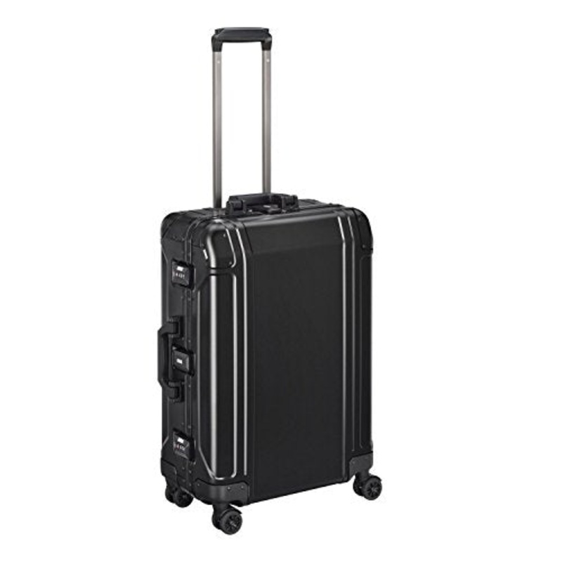 Zero Halliburton Geo Aluminum 3.0-24" 4-Wheel Spinner, Black