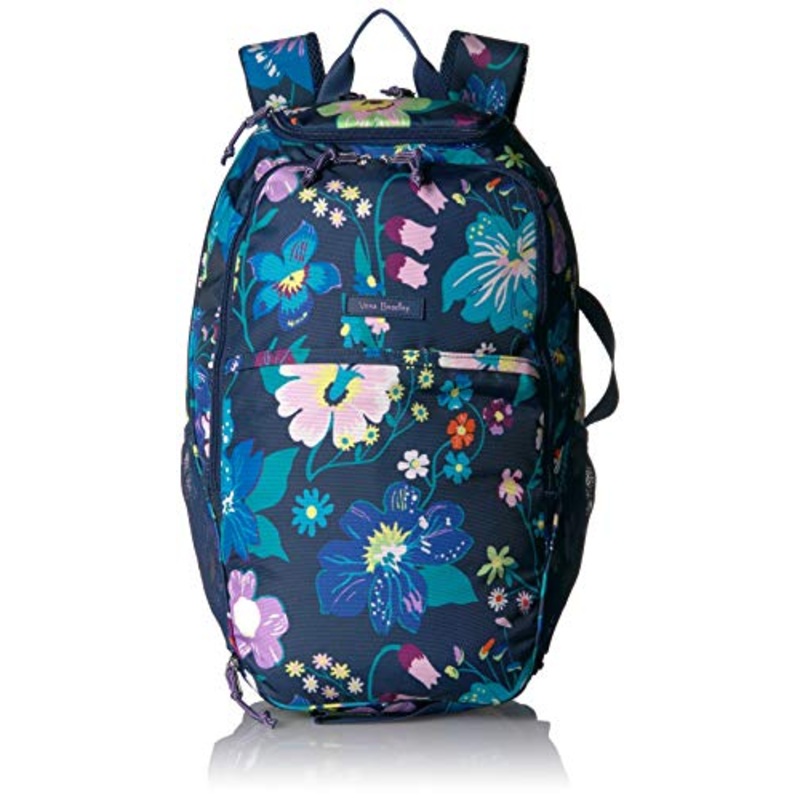 Vera Bradley Lighten Up Journey Backpack, Polyester, Firefly Garden