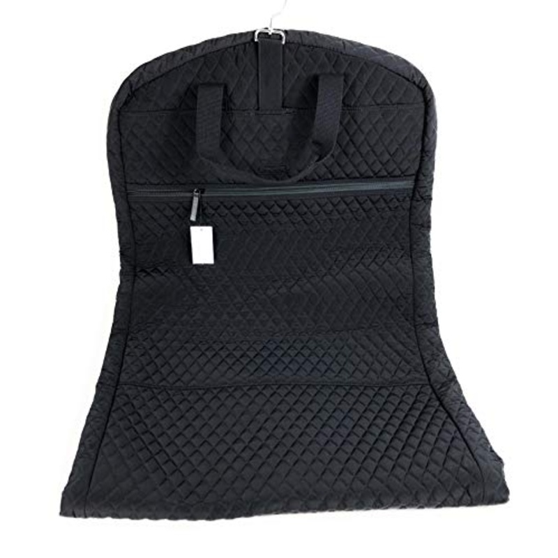 Vera Bradley Travel Garment Bag Classic Black Quilted Microfiber