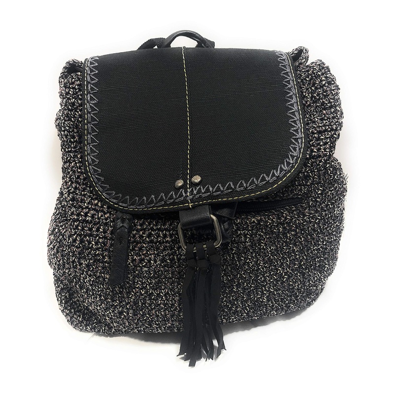 Avalon Convertible Crochet Backpack Blue