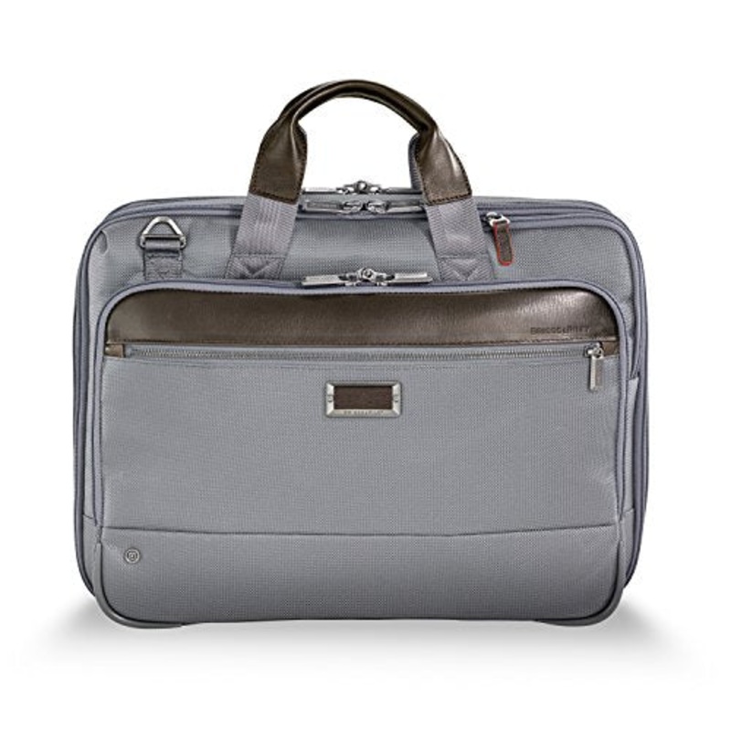 Briggs & Riley @Work Medium Expandable Briefcase, Gray