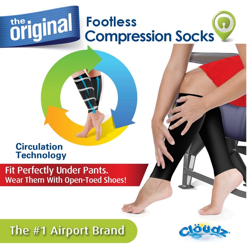 Cloudz Footless Compression Socks