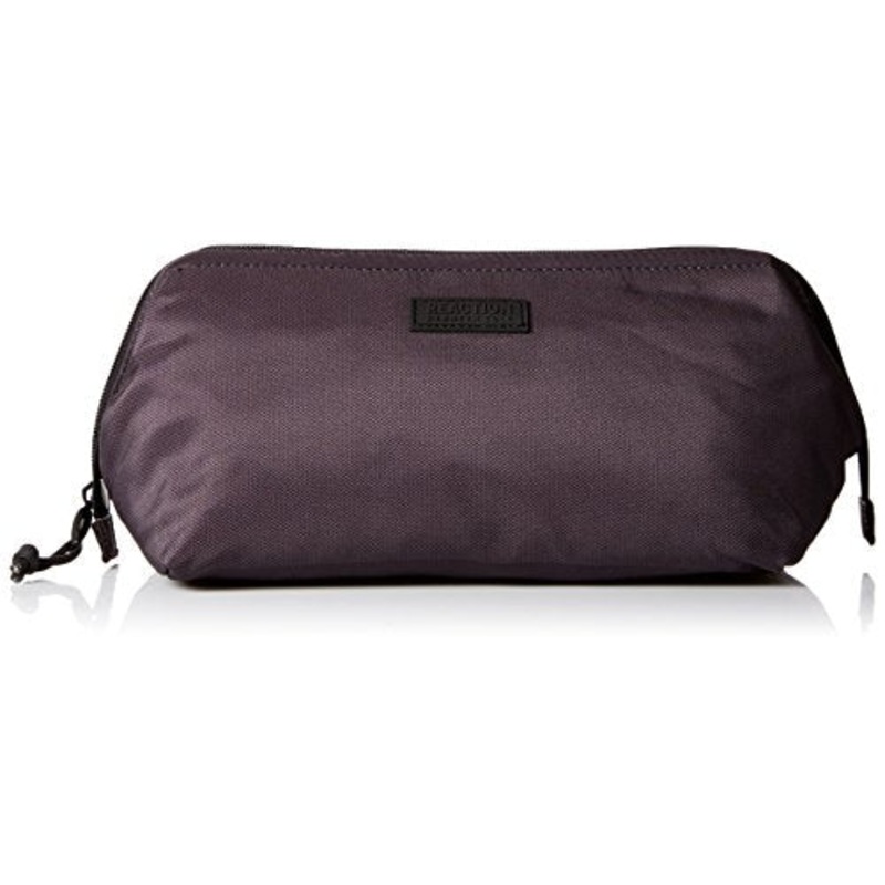 Kenneth Cole REACTION Men's Fabric Top Zip Travel Kit, black, 24