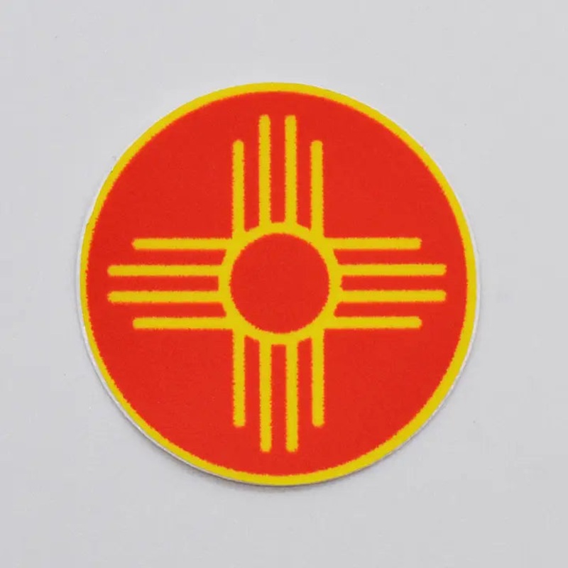 Metal the Brand- Zia Red Circle- Sticker Decal