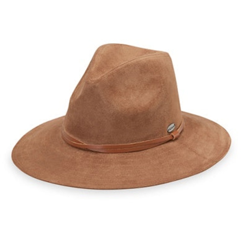 Wallaroo Packable Hat - Telluride Faux Suede UPF 50+