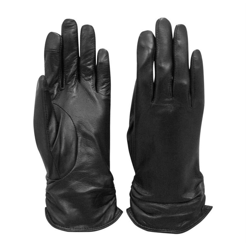 ili New York Leather Fleece Lined Tech Gloves