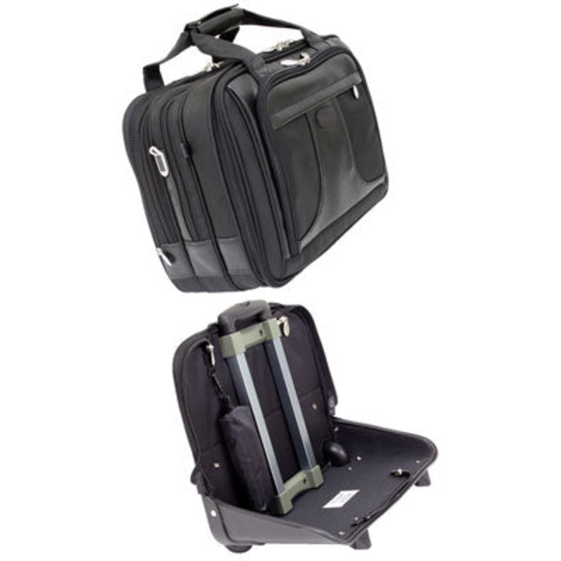 McKlein R Series Chicago Nylon Detachable-Wheeled Laptop Overnight With Removable Brief 73585