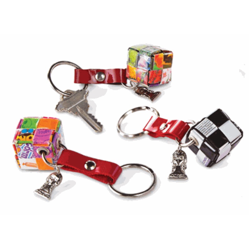 NAHUI OLLIN CUBE CANDY WRAPPER KEY CHAIN W78