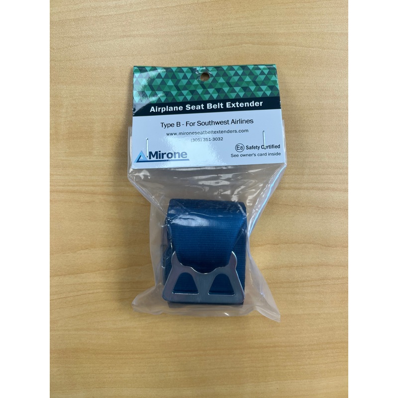 Seatbelt Extender, Type B for Southwest Airlines (Blue)