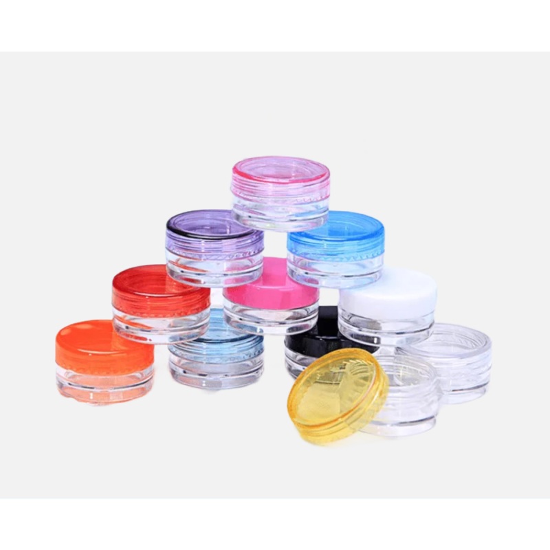 Small Plastic Screw Top Jar- 1 unit, Approximately 10 grams