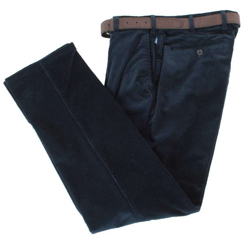 BRUHL Parma B Move Stretch Cord Trousers - Marine Navy