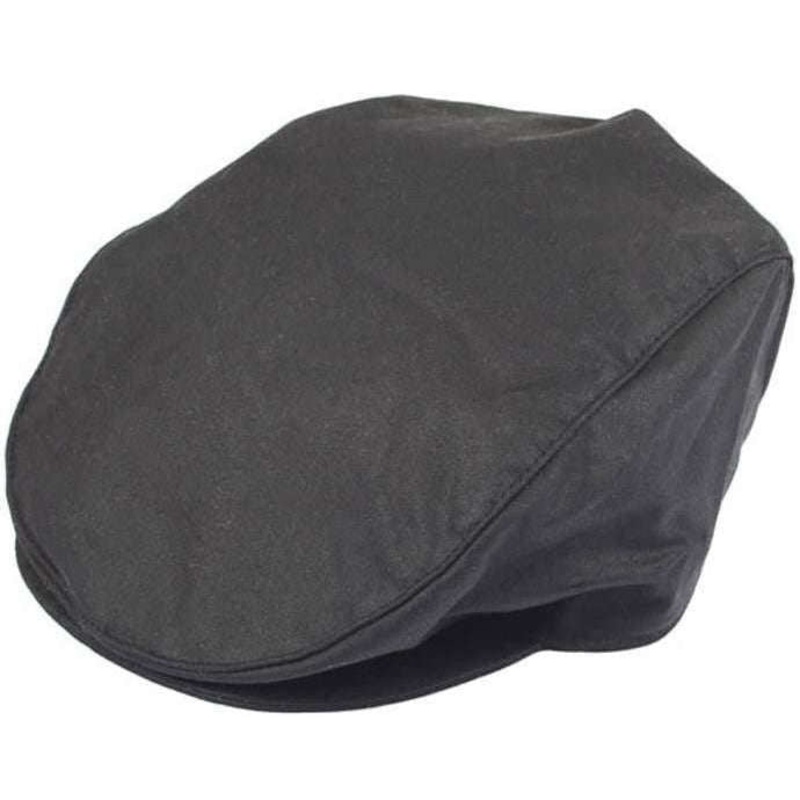 Dents Wax Cotton Flat Cap - Black