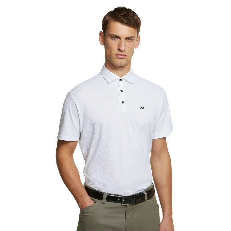 Meyer Rory Pique Performance Polo - White